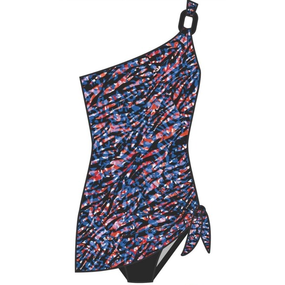 Magicsuit Womens Size 16 Burano Amal One Shoulder One Piece Swimsuit Dress - Picture 6 of 16